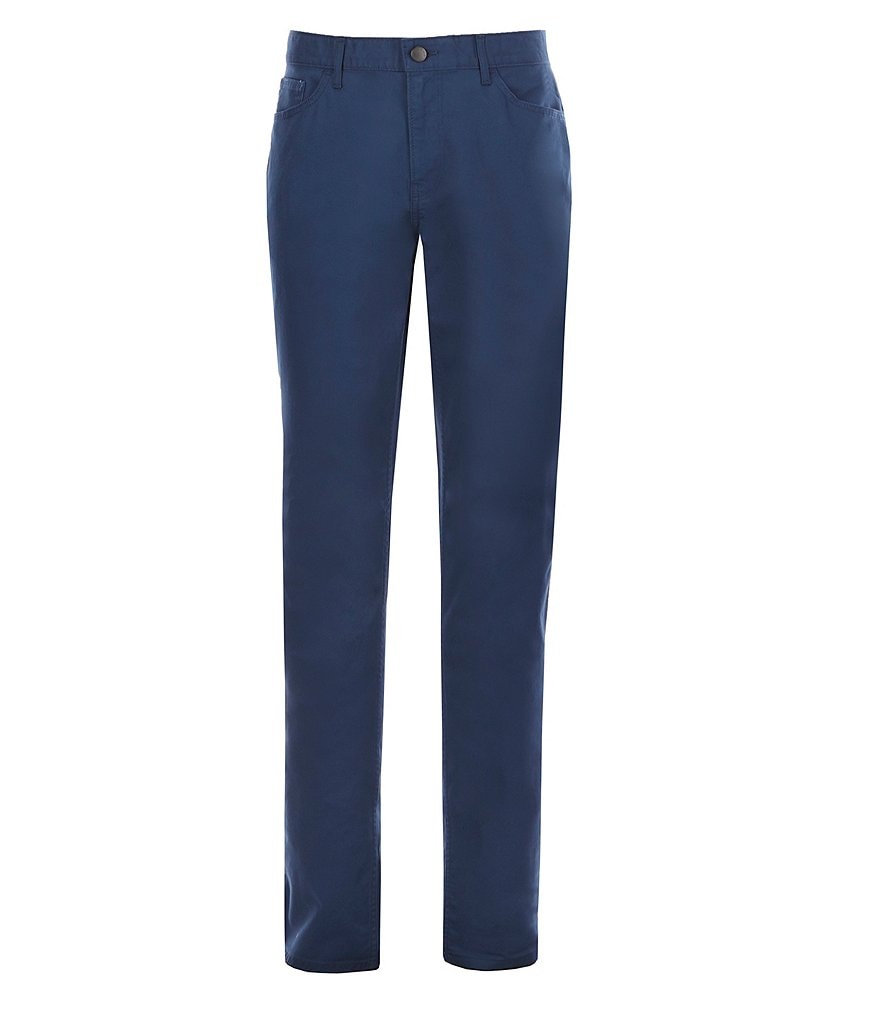 Michael Kors Slim-Fit Parker Stretch Flat Front Twill Pants