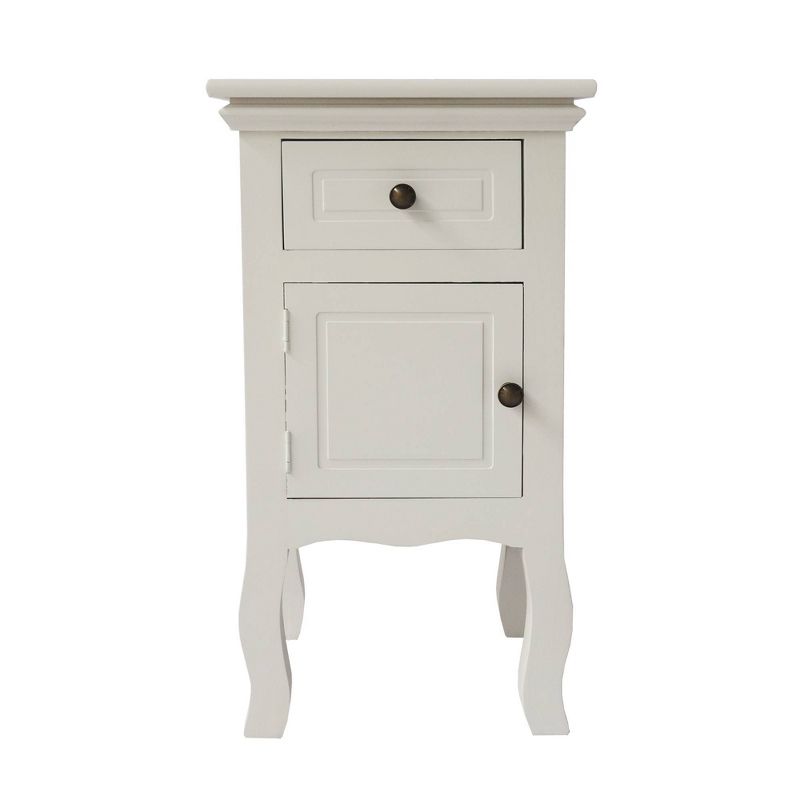 Kolczak Boho Handcrafted Mango Wood 2 Door Cabinet Light Gray - Christopher Knight Home