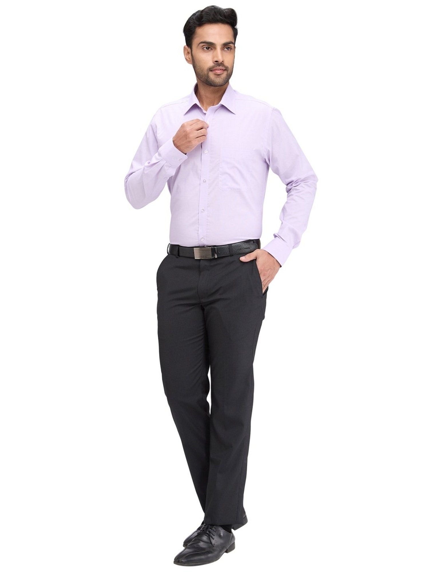 Raymond Violet Slim Fit Shirt