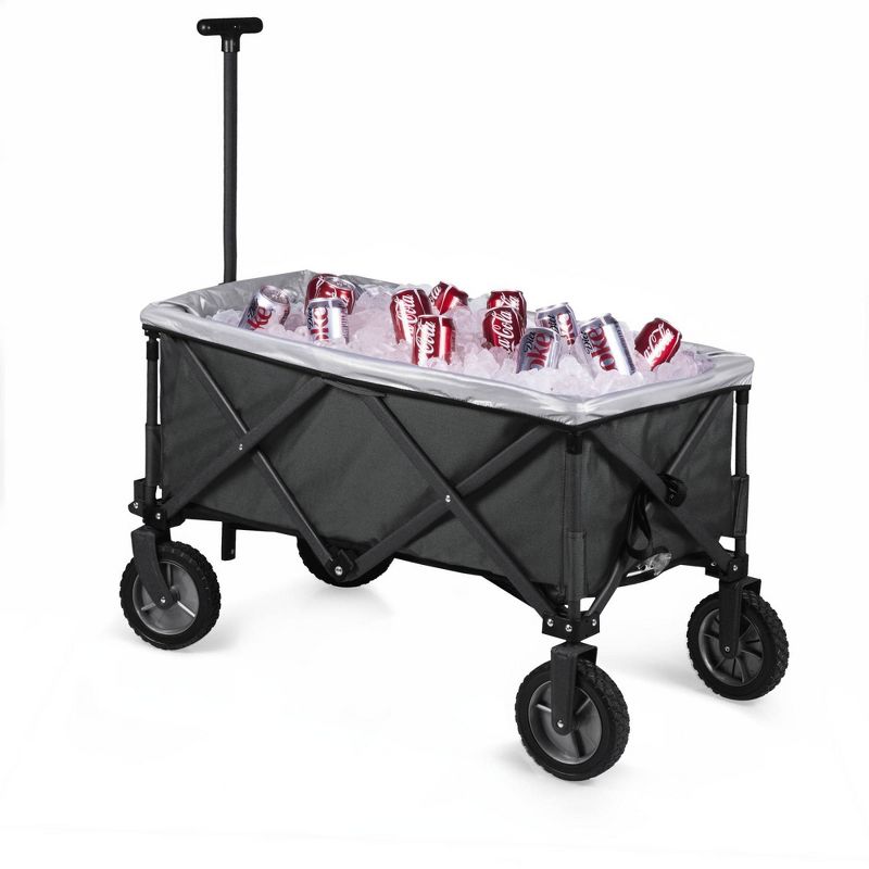 Oniva Adventure Wagon Elite Portable Utility Wagon with Table & Liner - Dark Gray