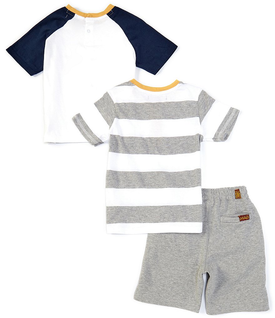 Kinetic by Class Club Little Boys 2T-7 Short-Sleeve Play Hard Performance Tee and Shorts Set