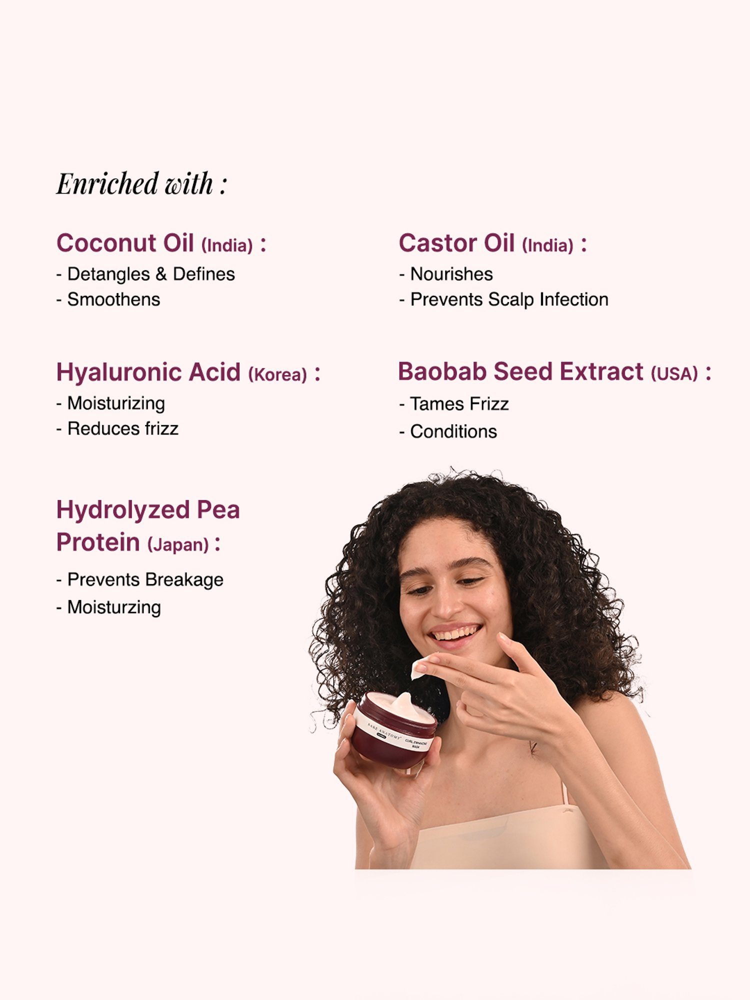 Bare Anatomy Curl Edition Curl Enhancing Mask - 250 gm