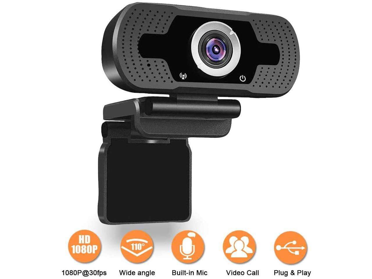 1080P Full HD Webcam,Computer Laptop Camera for Conference and Video Call, Pro Stream Webcam with Plug and Play Video Calling,Built-in Mic
