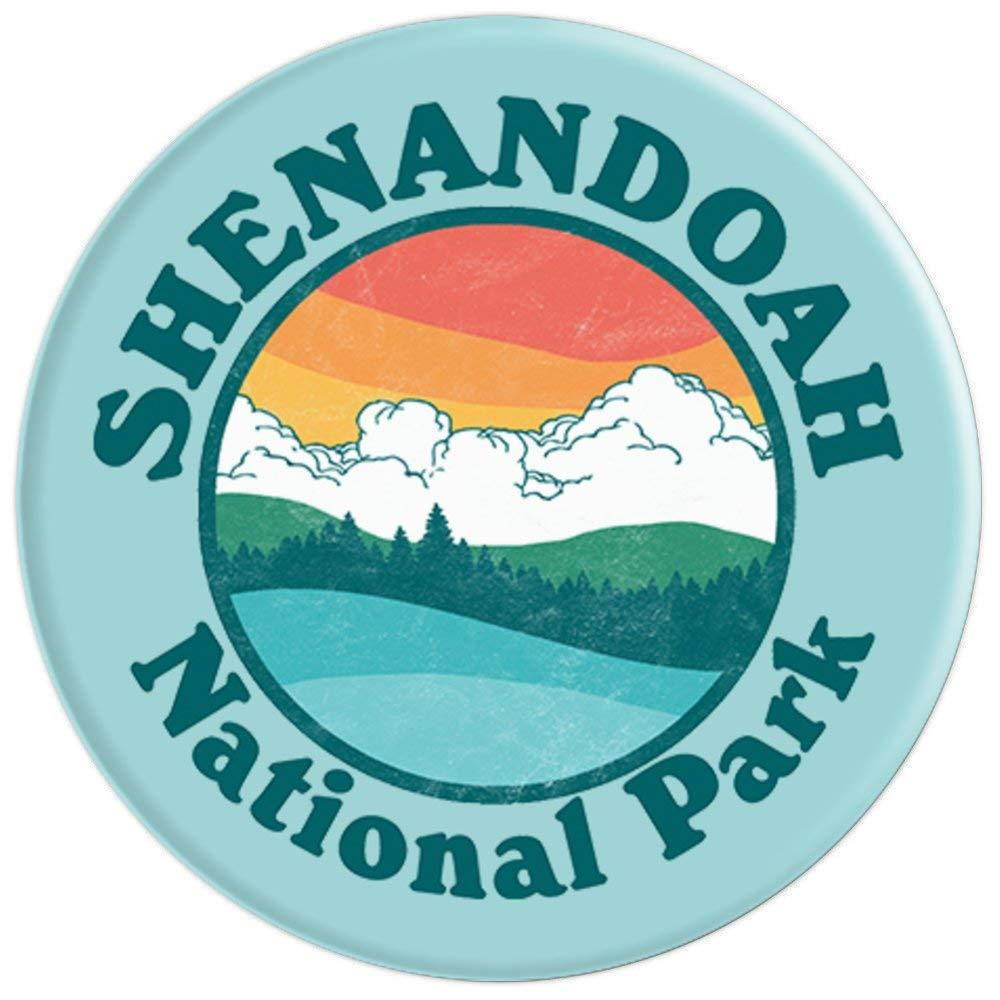Vintage Shenandoah National Park Retro Mountains & Sky PopSockets Grip and Stand for Phones and Tablets