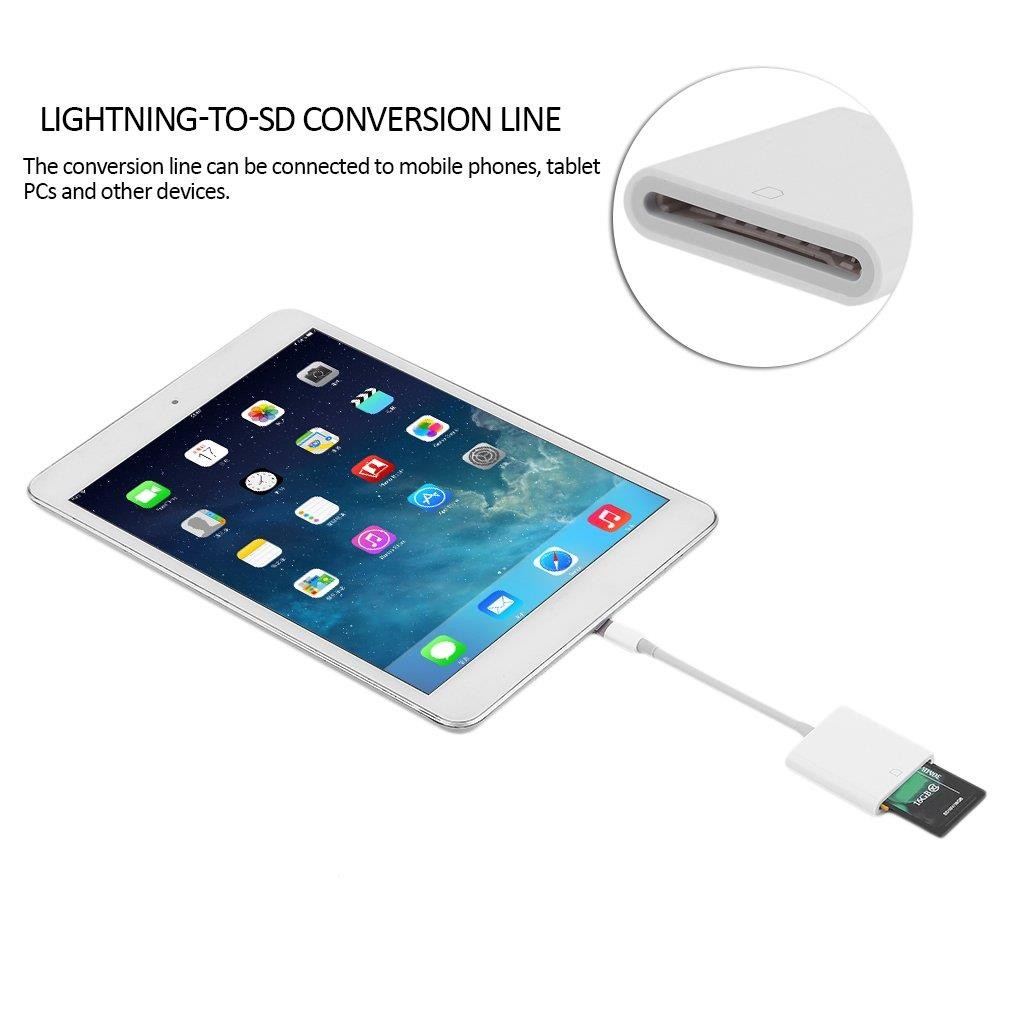 For Apple Port to SD Card Camera Memory Reader Adapter for iPhone