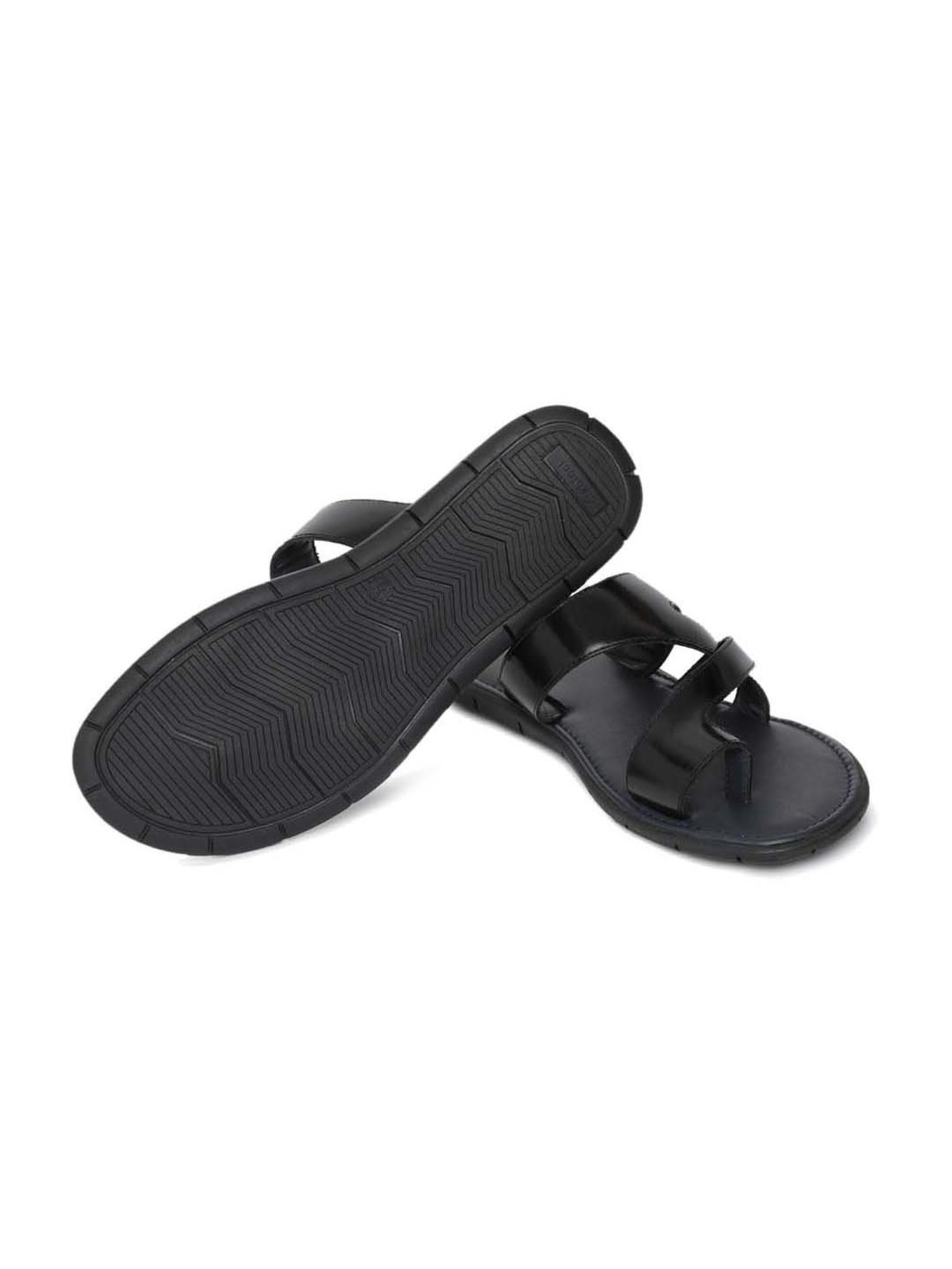 Gabicci Men's Black Toe Ring Sandals