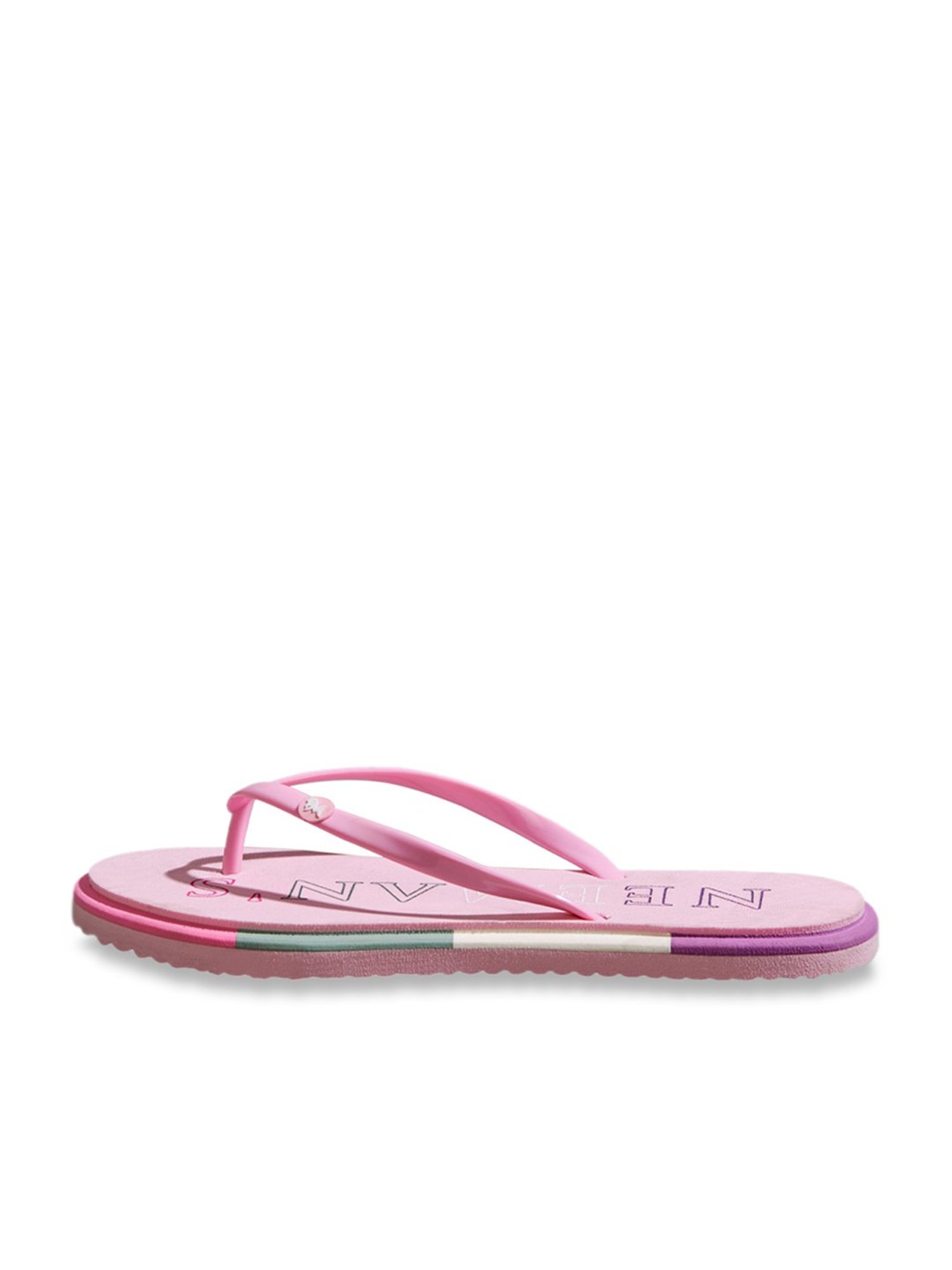 Neemans Women's Light Pink Flip Flops