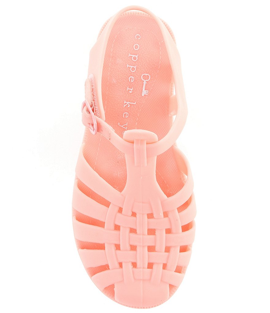 Copper Key Girls' Jelleee Fisherman Sparkle Jelly Sandals (Infant)