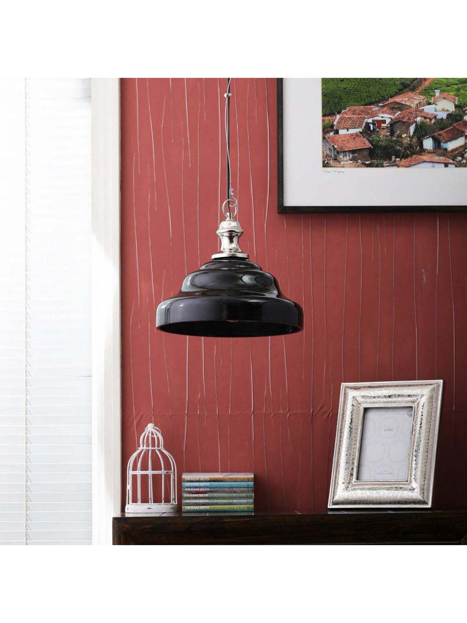 Kapoor E Illuminations Edna Black Pendant Light - Set of 1