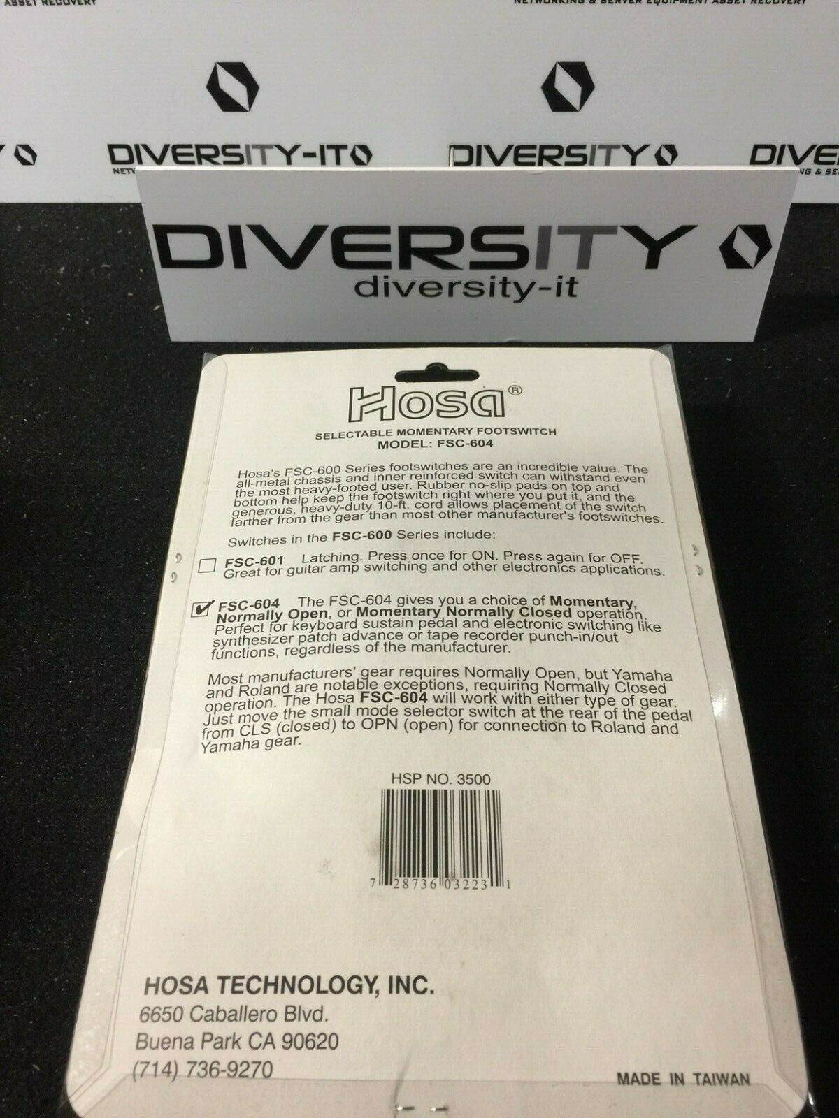Hosa FSC-604 Momentary Selectable Footswitch