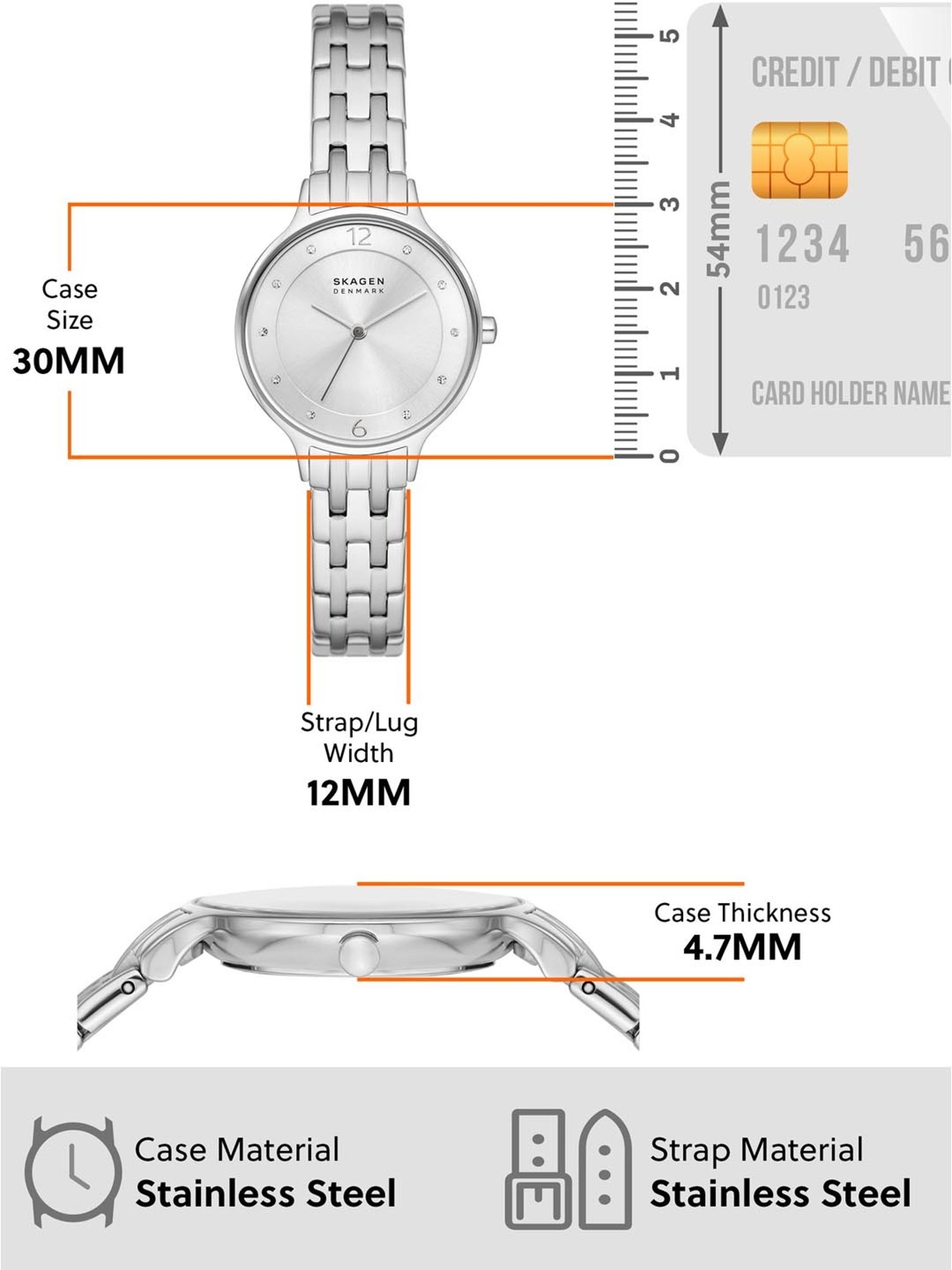 Skagen SKW3126 Anita Lille Analog Watch for Women