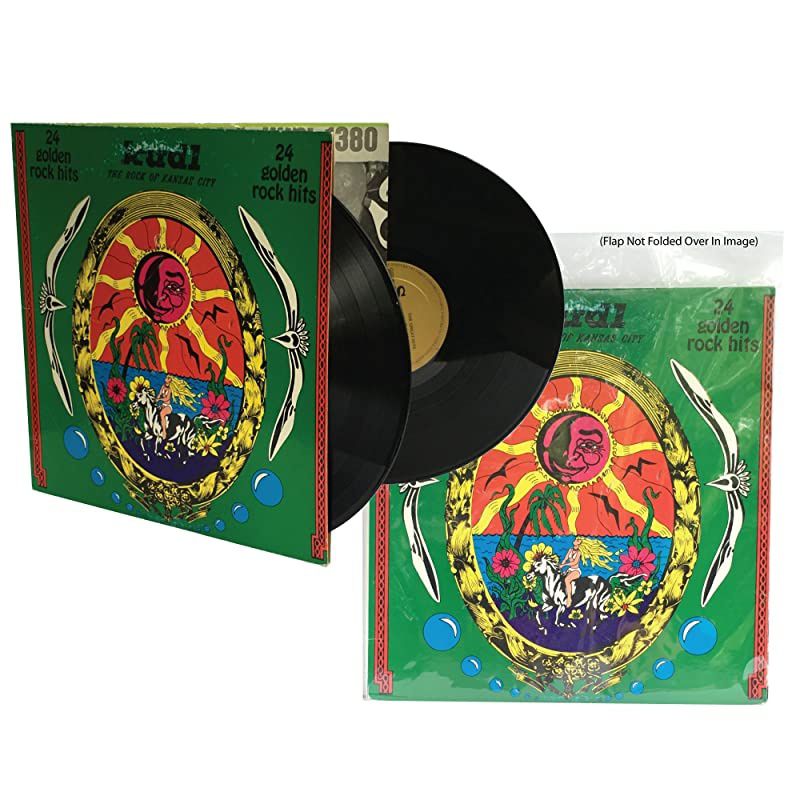 Vinyl Record Sleeves for Your 12&rdquo; Record Covers | 100x Crystal Clear Outer LP Sleeves with Resealable Flap for Complete Protection of Your Album Covers.