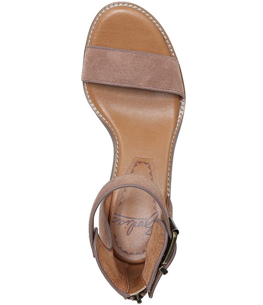 Zodiac Ilsa Suede Ankle Strap Block Heel Sandals