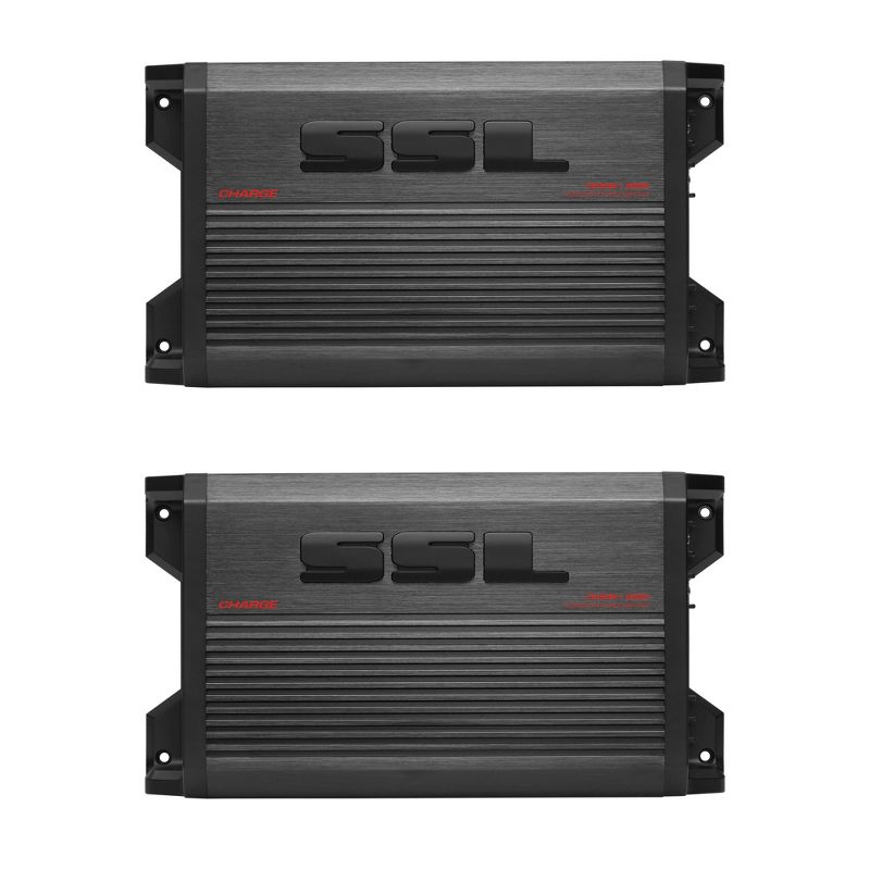 Soundstorm Laboratories 1500 Watt Monoblock Class A/B Car Audio Subwoofer Amplifier, 2/4 Ohm Stable, Mosfet Power Supply (2 Pack)