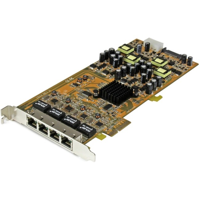 Digium 1TE435BF Four (4) Span Digital T1/E1/J1/Pri PCI-Express X1 Card