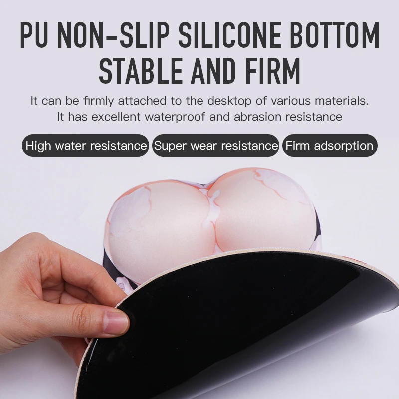 3D Gaming Mouse Pad Ergonomic Mousepad Soft Wrist Rest Anime