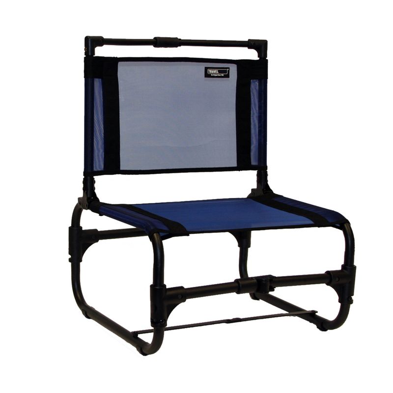 TravelChair 169 Larry Weather Resistant Lightweight Portable Outdoor Camping Chair, Steel (Blue)