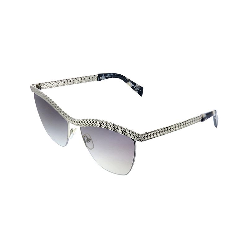 Moschino MOS 010S YL7 9O Womens Cat-Eye Sunglasses Silver 57mm