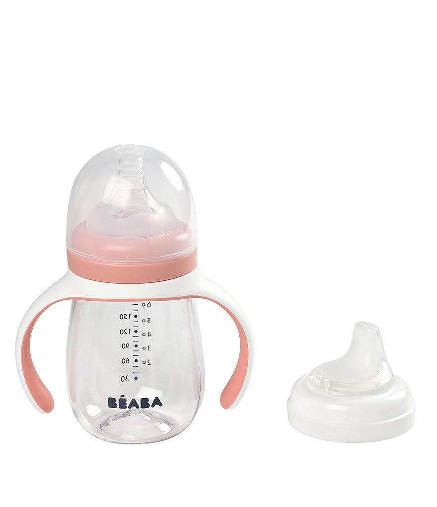 BEABA 2-in-1 Bottle To Sippy Learning Cup