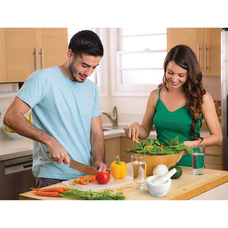 HealthSmart Marble Mortar and Pestle