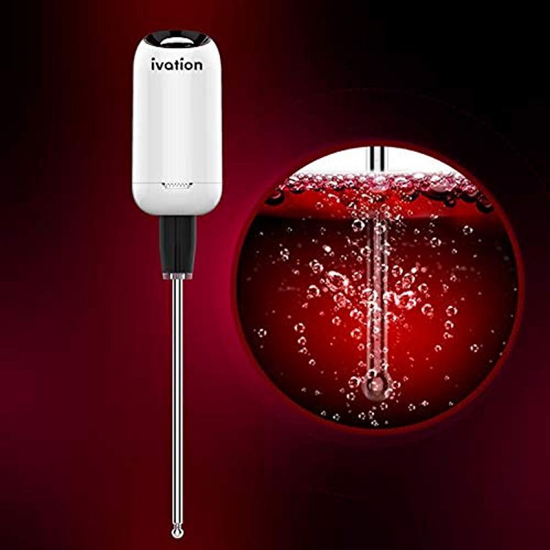 Ivation Electric Wine Bottle Aerator - Extendable Wine & Spirit Aerator for Full Bottle or Individual Glass