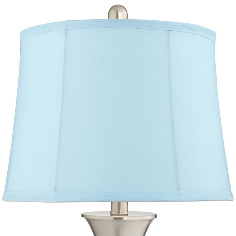 360 Lighting Seymore Touch USB LED Blue Softback Table Lamps Set of 2