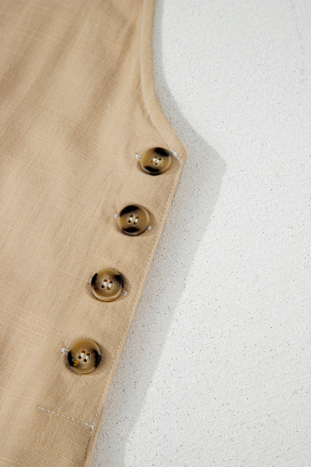 White Frill Mock Neck Sleeveless Tiered Floral Dress