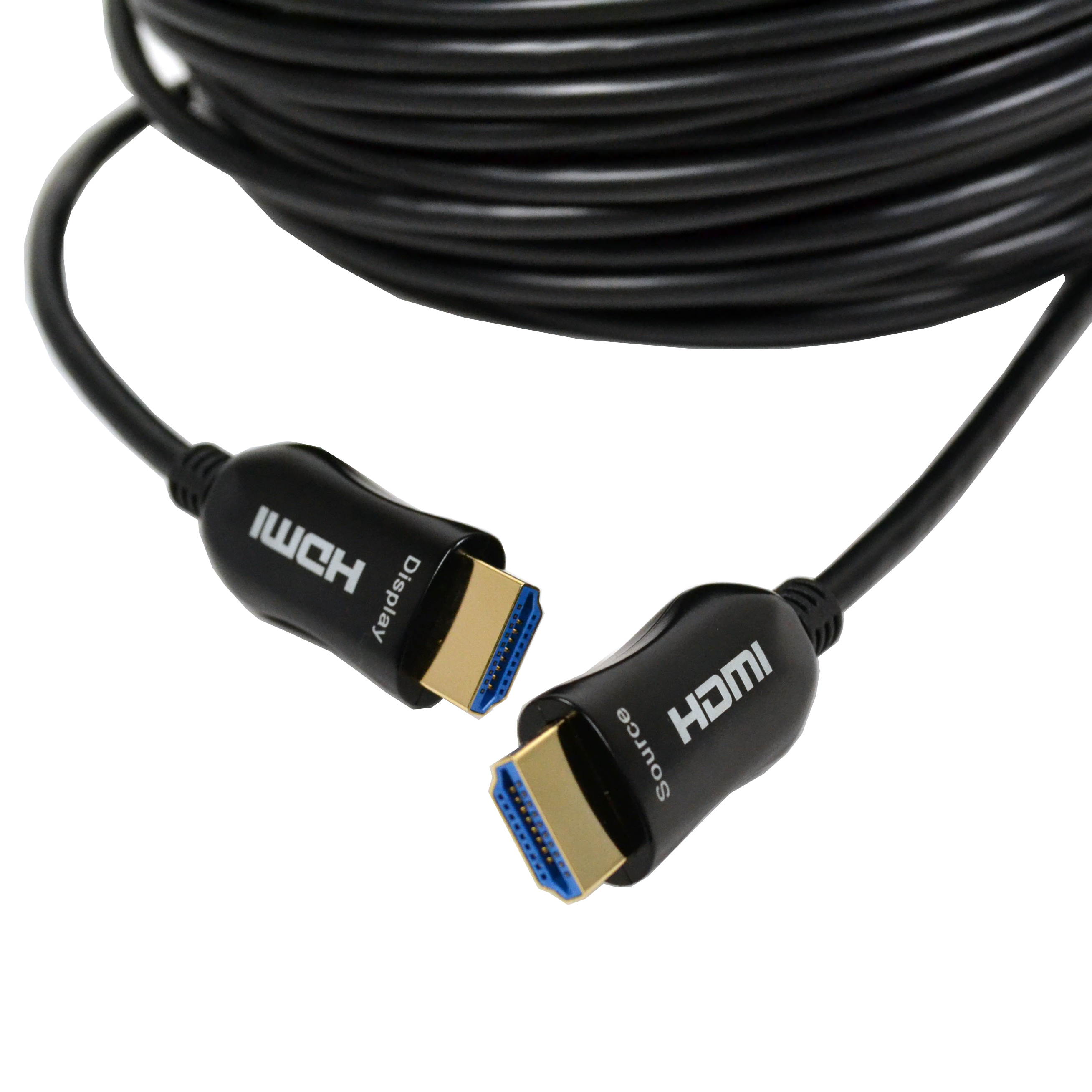 Logico 40ft FIBER OPTIC HDMI CABLE 4K &ndash; HDMI 2.0 a/b Compliant, HDCP 2.2 Super High-Speed, Ultra HD HDMI ARC cable with HDR. Perfect for HDTV/Projector/Home Theatre/Roku TV/Apple TV/Video Game Console