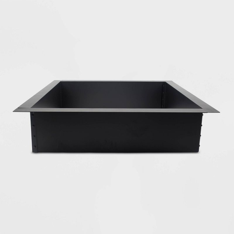 Pleasant Hearth 36" Solid Steel Square Fire Ring