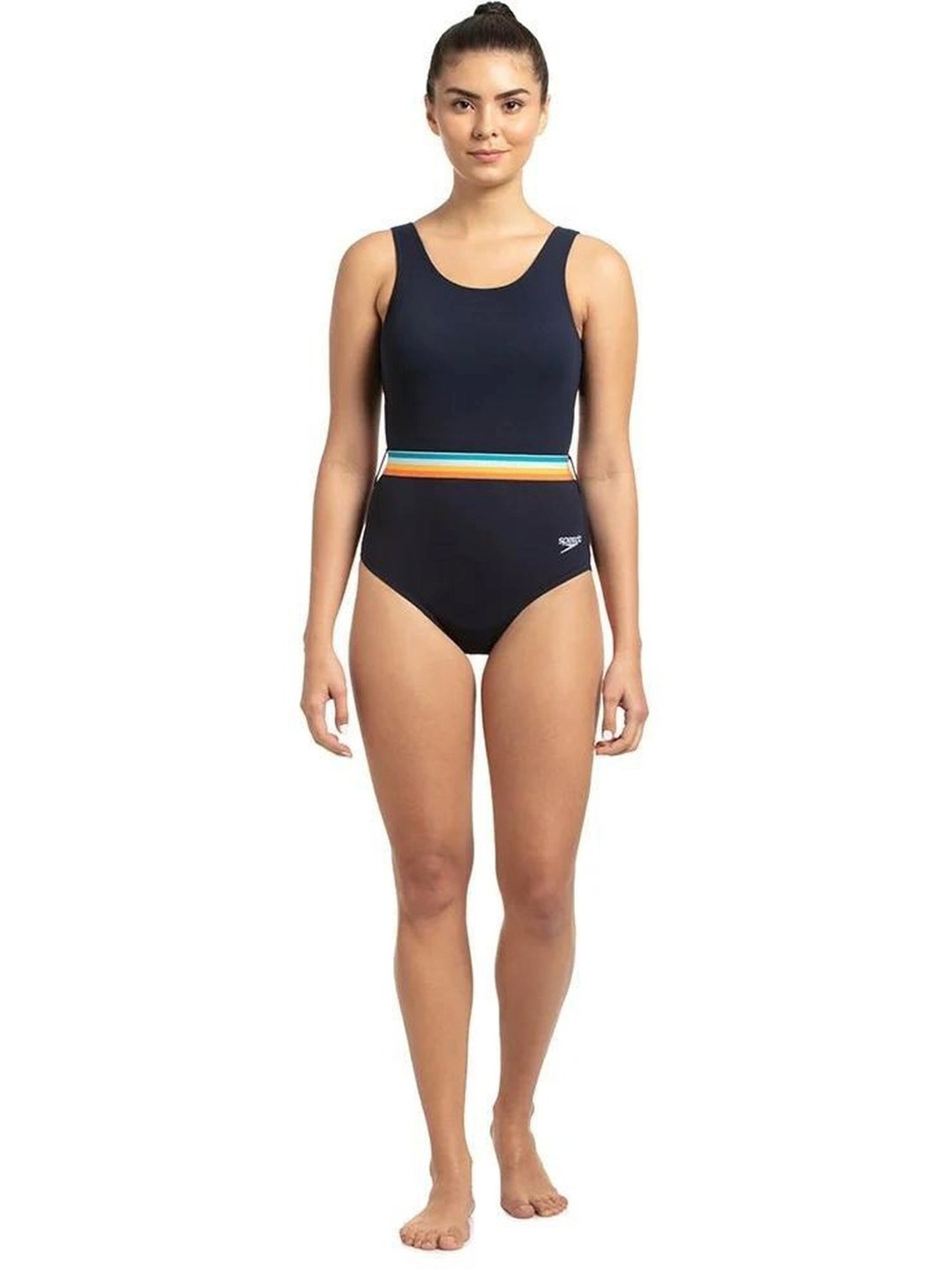 Speedo Navy Striped Monokini