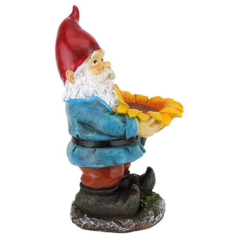 Design Toscano Sunflower Sammy Garden Gnome Statue - Multicolored