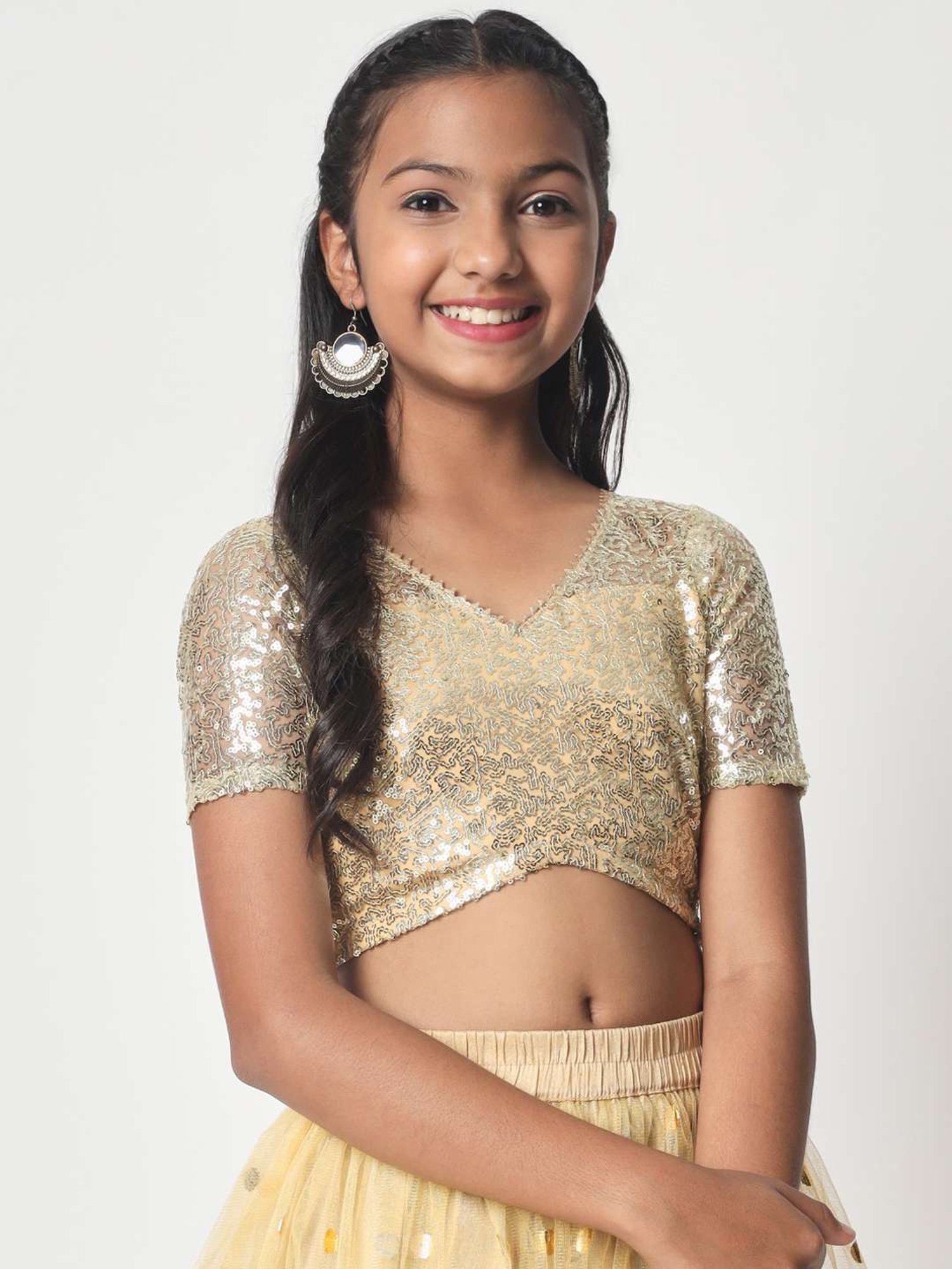 Cutecumber Kids Plum Lace Top