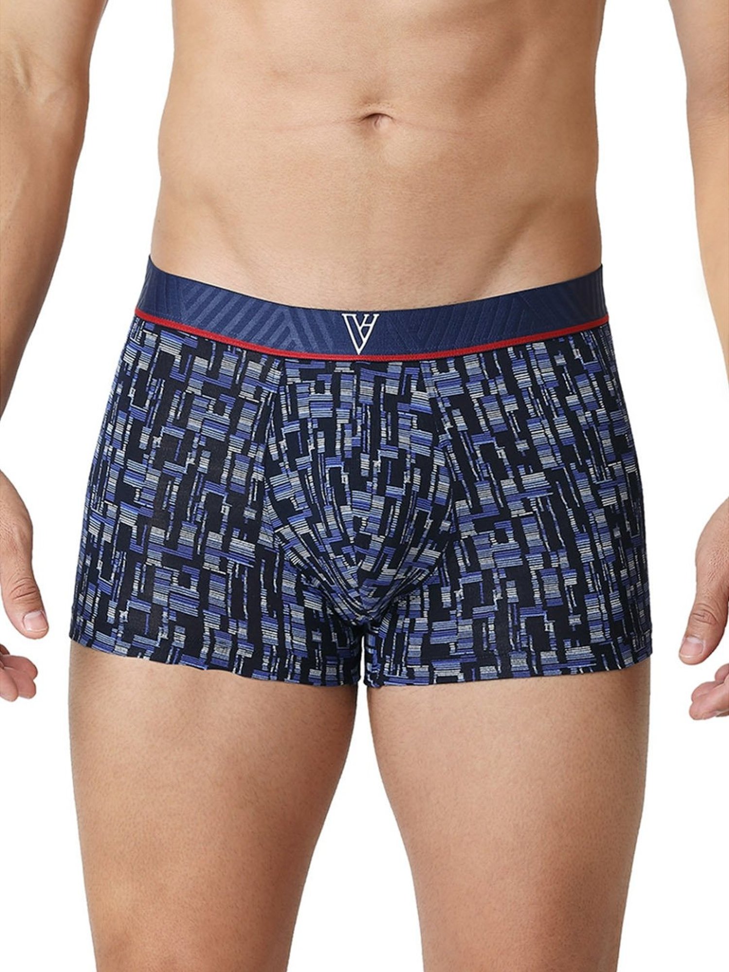 Van Heusen Regular Fit 4 Way Stretch Ultra Soft Allover Print Trunks - SP-12