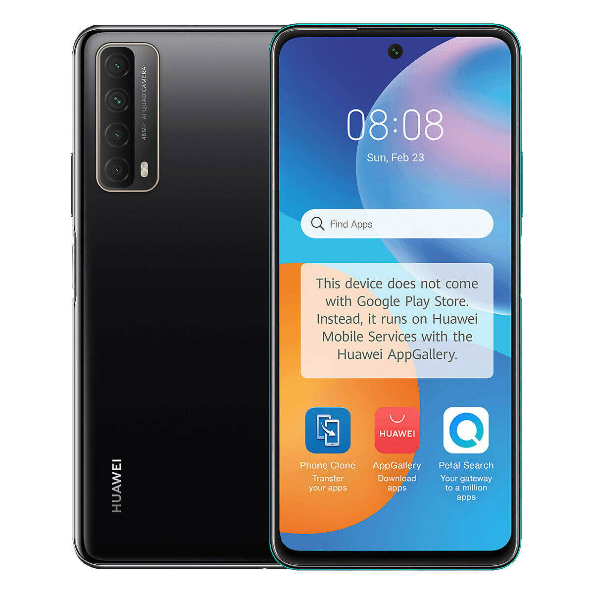 Huawei P Smart (2021) Dual-SIM 128GB ROM + 4GB RAM (GSM Only | No CDMA) Factory Unlocked 4G/LTE Smartphone (Gold) - International Version