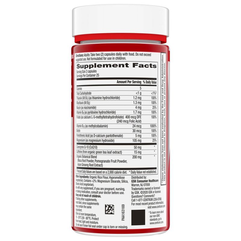 Centrum Benefit Energy & Vitality Capsule - 50ct