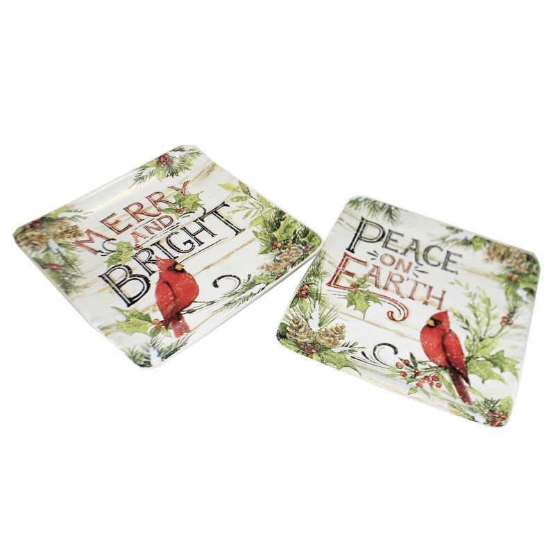 Blue Rose Polish Pottery Garland of Blue Dessert Plate