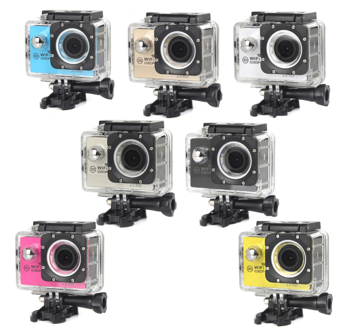 Sj7000 Waterproof Action Sports Wireles Wifi Hd 1080p 2.0 Inch Remote Camera 170&deg; Wide Angle Lens