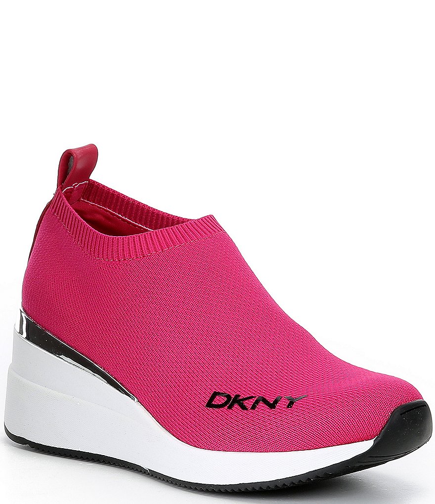 DKNY Parks Knit Wedge Sneakers