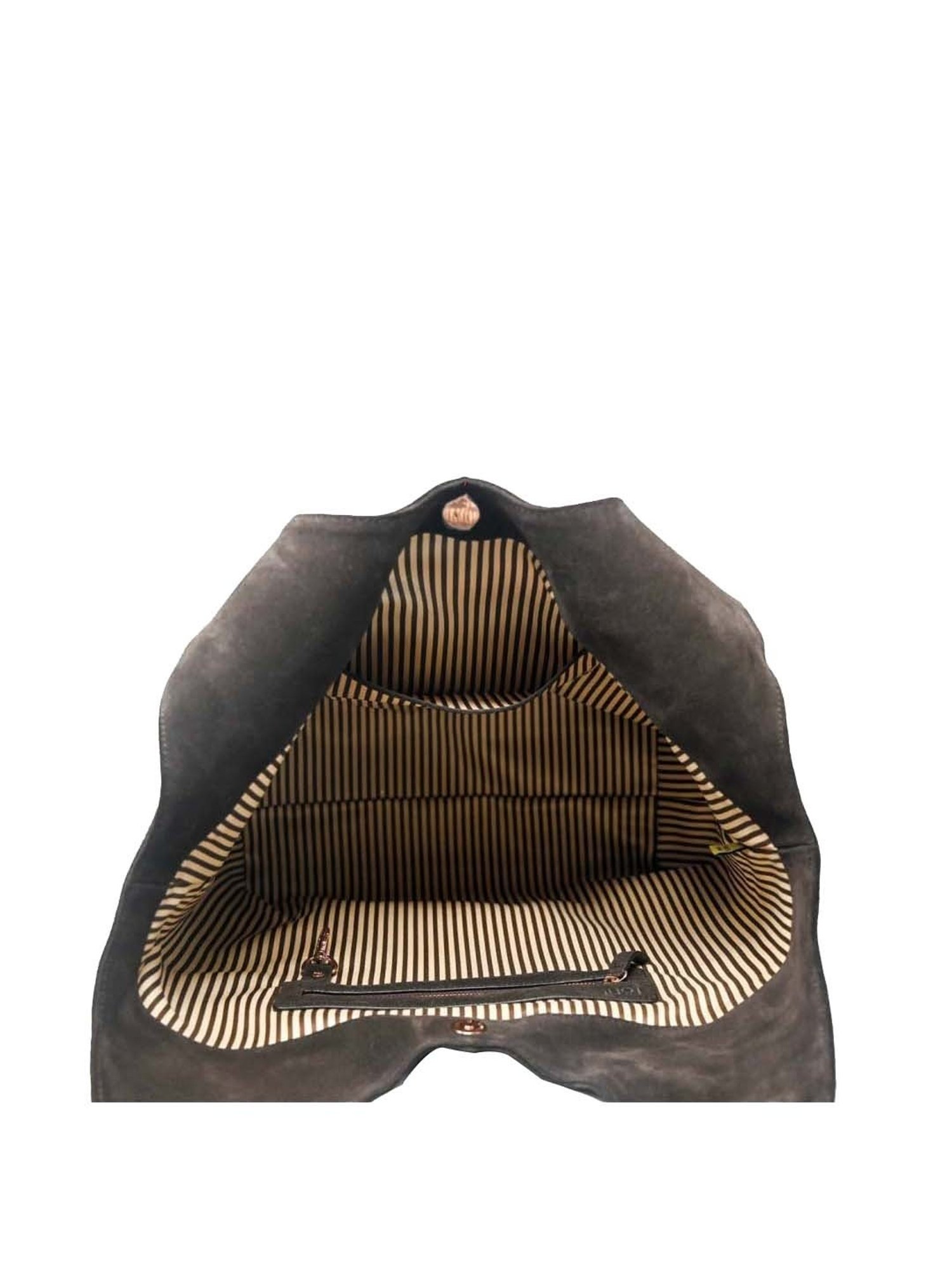 Tohl Brown Solid Large Hobo Handbag