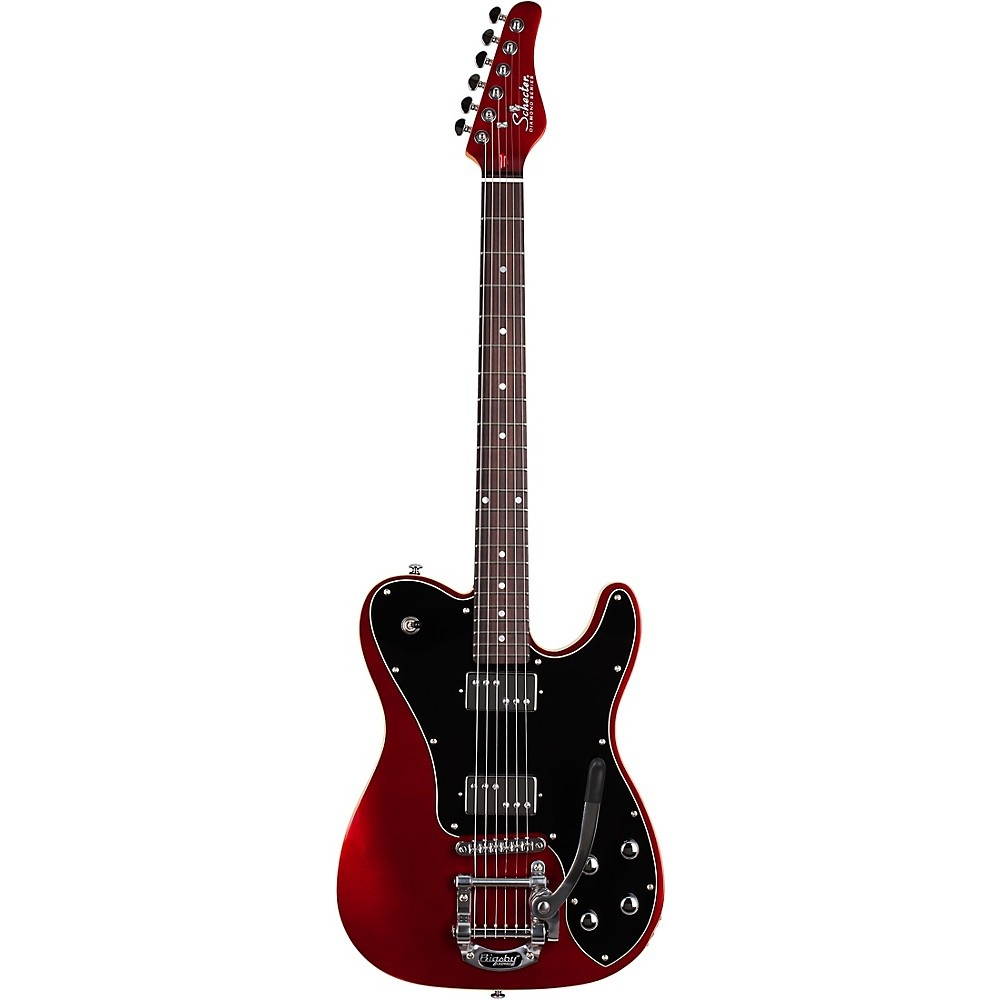Schecter Guitar Research PT Fastback IIB Electric Guitar Metallic Red Black Pickguard