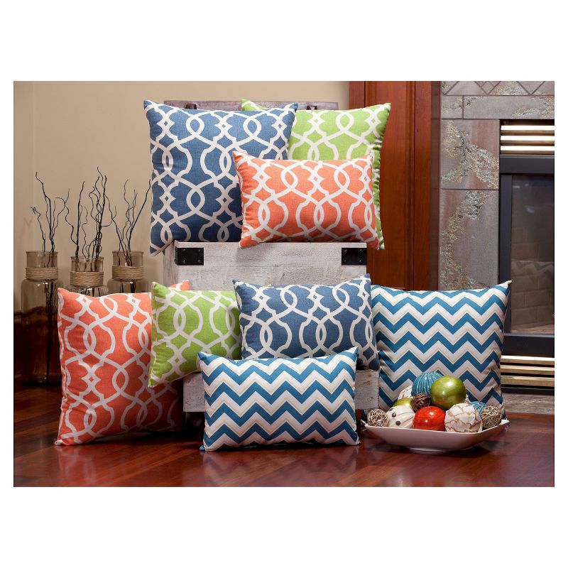 Green Emory Throw Pillow 18"x18" - Pillow Perfect