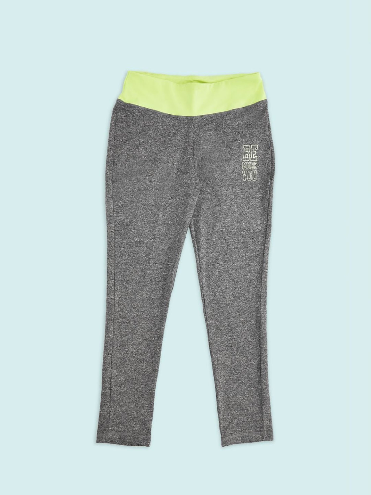 Cub McPaws Kids Teal Blue Cotton Over Dyed Trackpants