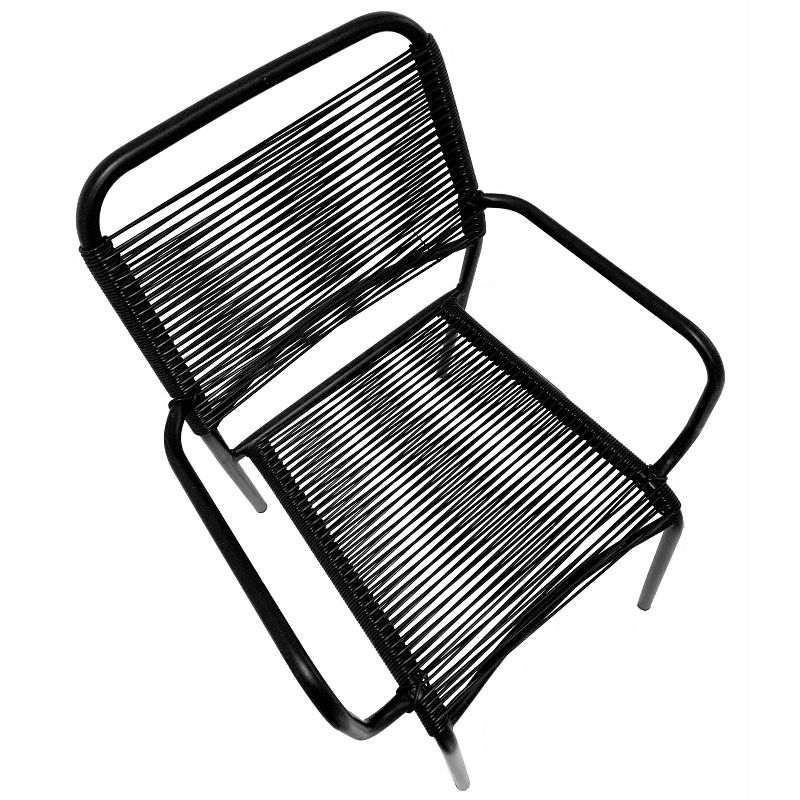 Silas Stack Chair - Black - Haven Way