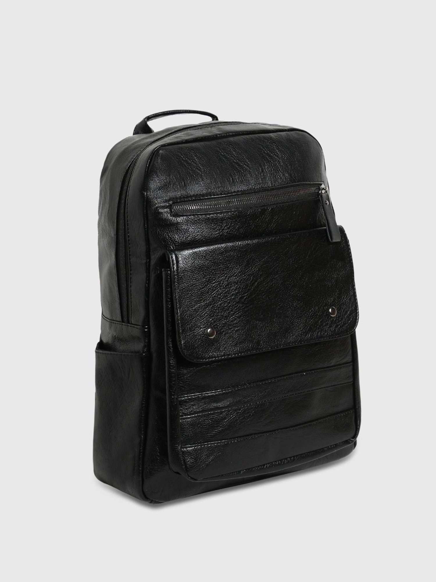 HauteSauce Black Large Leather Backpack