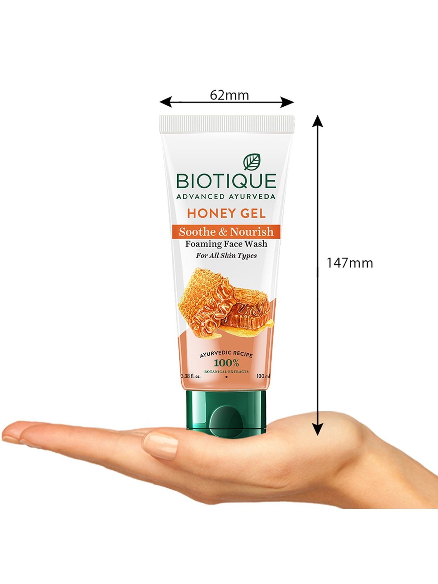 Biotique Honey Gel Soothe & Nourish Foaming Face Wash - 100 ml