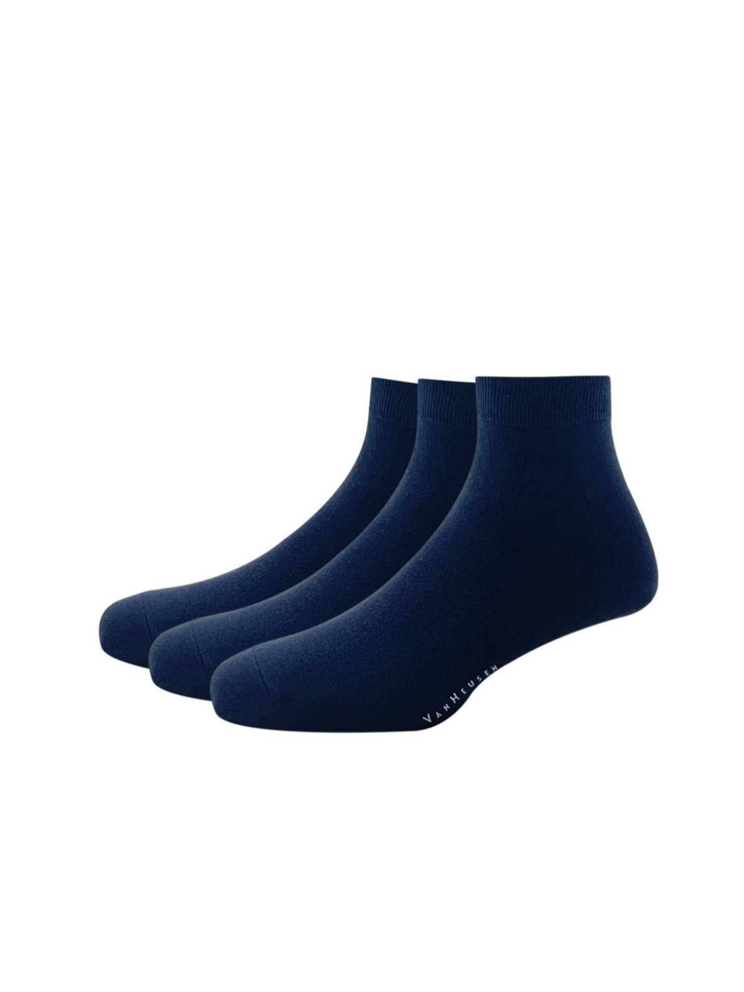 Van Heusen Navy Cotton Socks (Pack of 3)