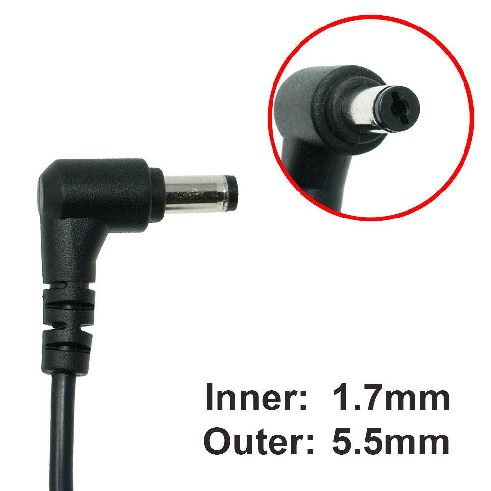 Dr. Battery - Notebook Adapter for Acer Aspire One 725-0802 / 725-0825 / 725-0845 / 756 / 532h / 722 / LC.ADT00.059 / LC.ADT00.06 / PA-1300-04 / PA-1300-04AC / PA-1300-04AC LF / PA-1300-04AF