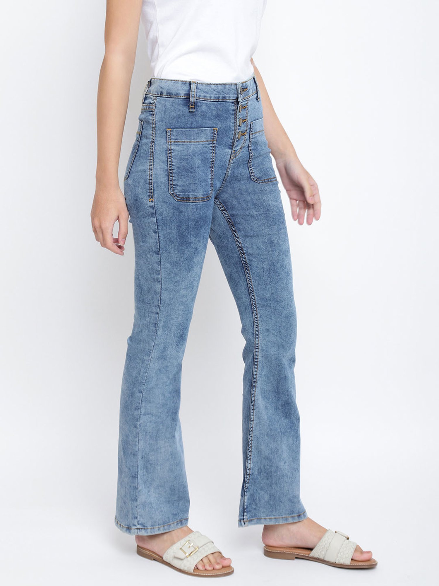 Tales & Stories Blue Mid Rise Jeans