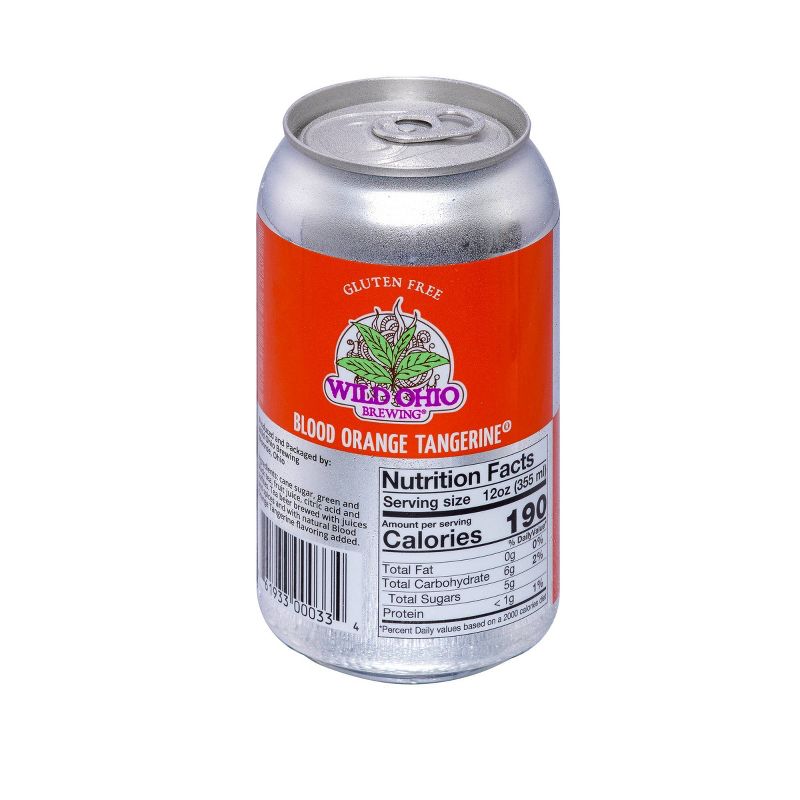 Wild Ohio Blood Orange Tangerine Tea Beer - 6pk/12 fl oz Cans