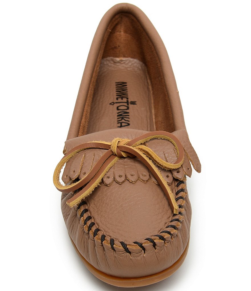 Minnetonka Deerskin Kilty Moccasins